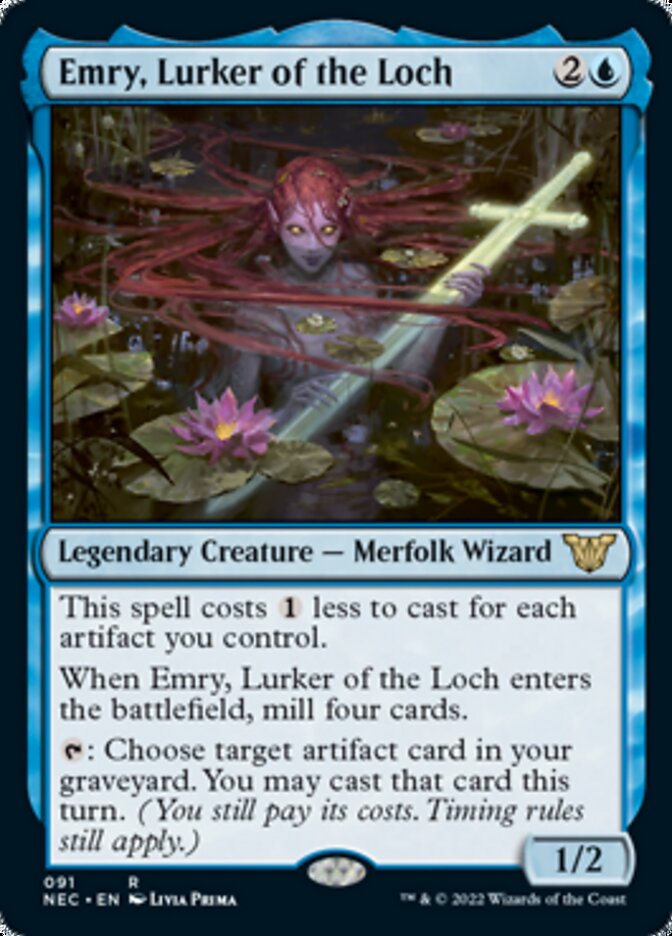 Emry, Lurker of the Loch [Kamigawa: Neon Dynasty Commander] | Nerdhalla Games