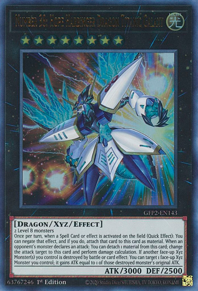 Number 38: Hope Harbinger Dragon Titanic Galaxy [GFP2-EN143] Ultra Rare | Nerdhalla Games