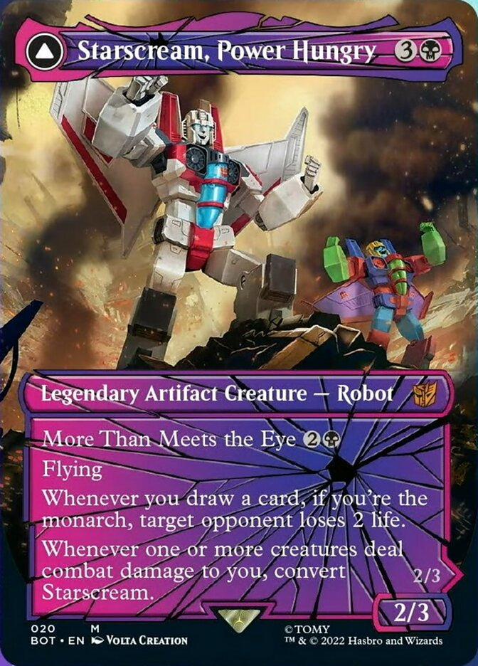 Starscream, Power Hungry // Starscream, Seeker Leader (Shattered Glass) [Universes Beyond: Transformers] | Nerdhalla Games