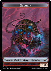 Treasure // Gremlin Double-Sided Token [March of the Machine Commander Tokens] | Nerdhalla Games