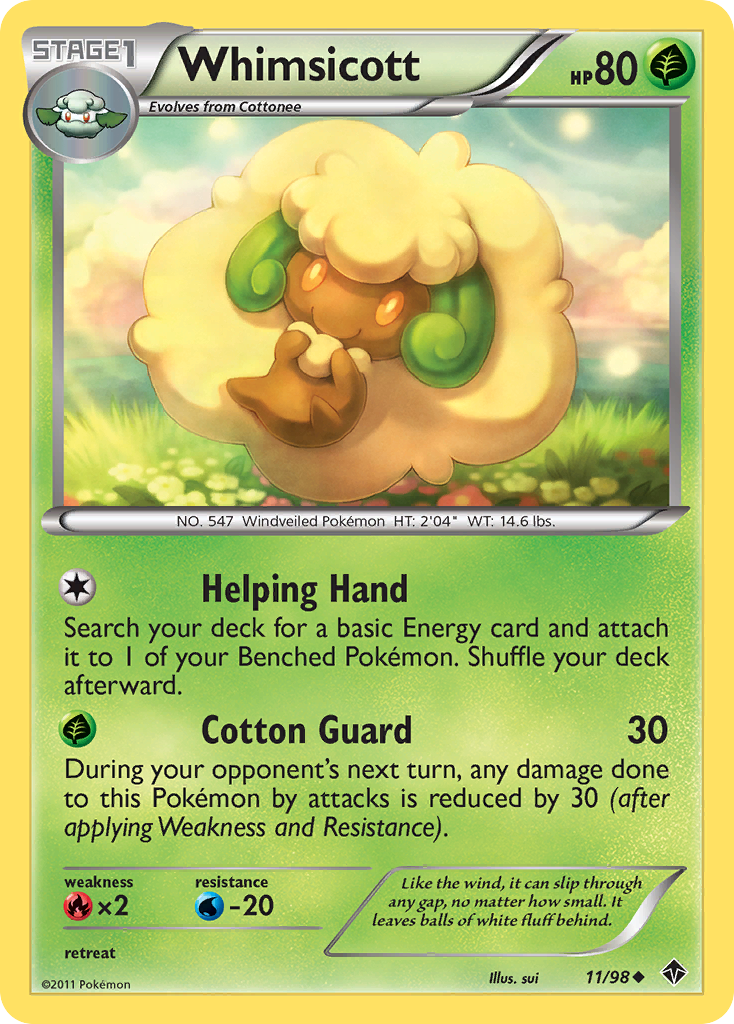 Whimsicott (11/98) [Black & White: Emerging Powers] | Nerdhalla Games