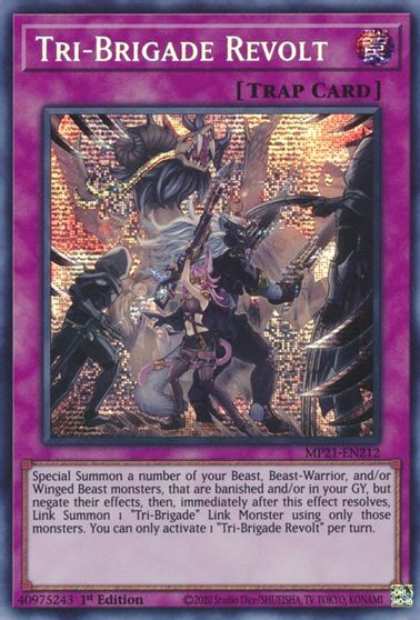 Tri-Brigade Revolt [MP21-EN212] Prismatic Secret Rare | Nerdhalla Games