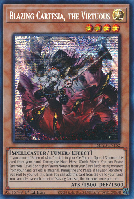 Blazing Cartesia, the Virtuous [MP23-EN162] Prismatic Secret Rare | Nerdhalla Games