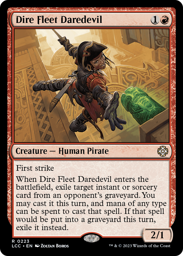 Dire Fleet Daredevil [The Lost Caverns of Ixalan Commander] | Nerdhalla Games