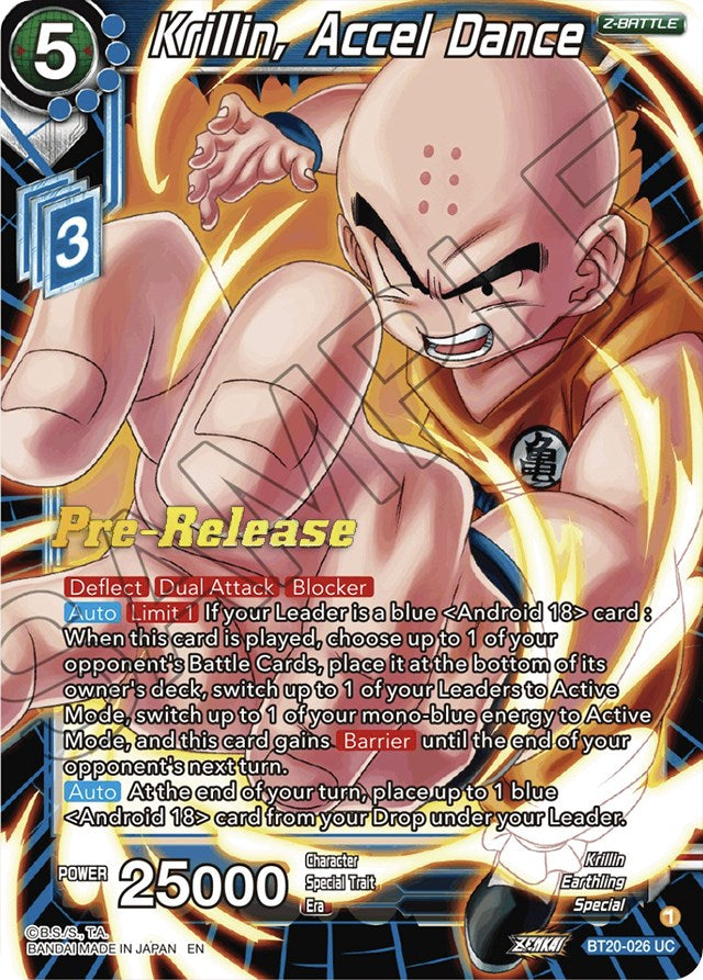 Krillin, Accel Dance (BT20-026) [Power Absorbed Prerelease Promos] | Nerdhalla Games