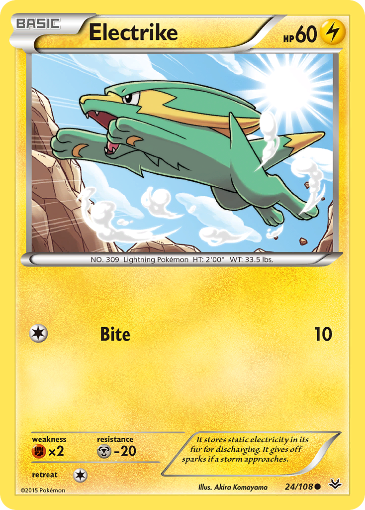 Electrike (24/108) [XY: Roaring Skies] | Nerdhalla Games