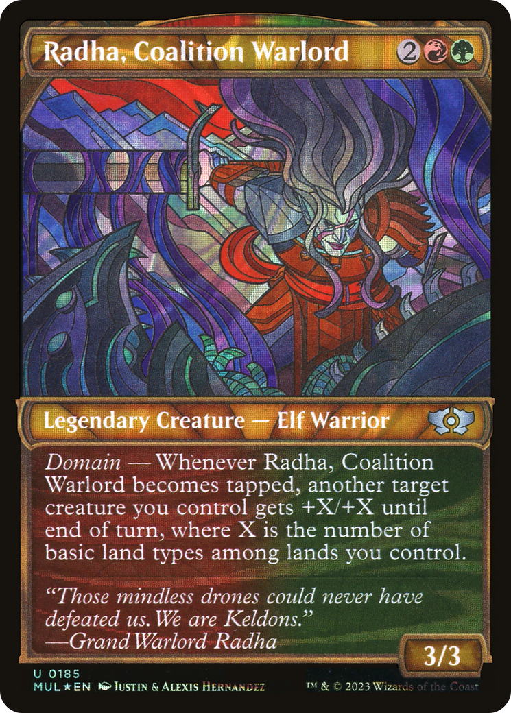 Radha, Coalition Warlord (Halo Foil) [Multiverse Legends] | Nerdhalla Games