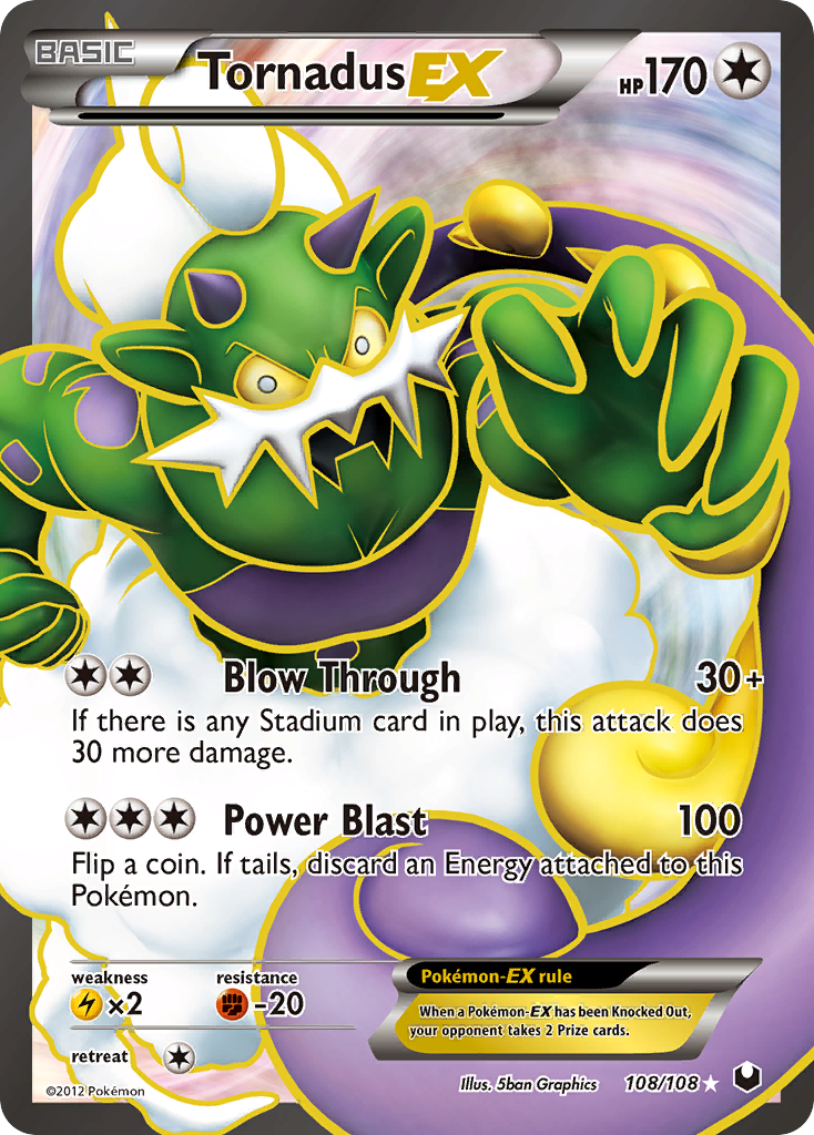 Tornadus EX (108/108) [Black & White: Dark Explorers] | Nerdhalla Games