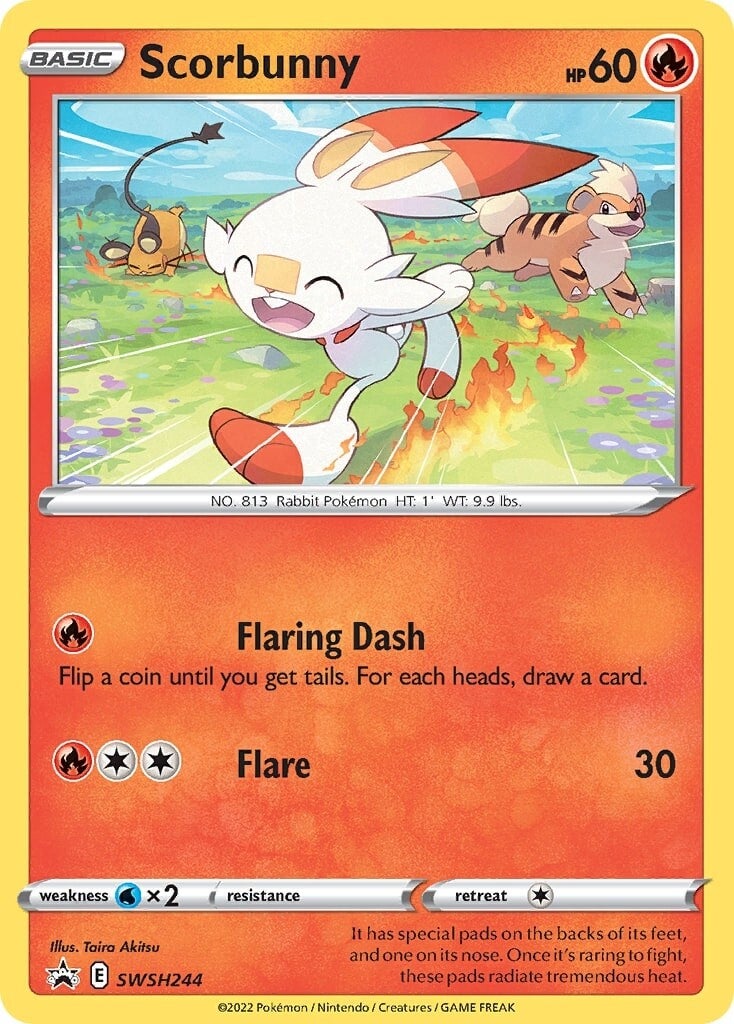 Scorbunny (SWSH244) [Sword & Shield: Black Star Promos] | Nerdhalla Games