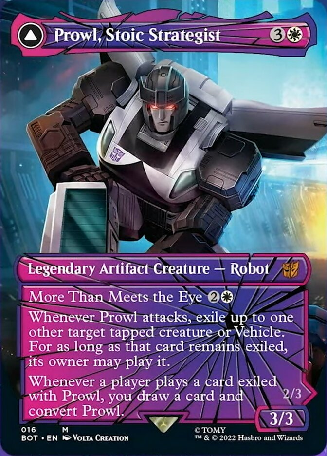 Prowl, Stoic Strategist // Prowl, Pursuit Vehicle (Shattered Glass) [Universes Beyond: Transformers] | Nerdhalla Games