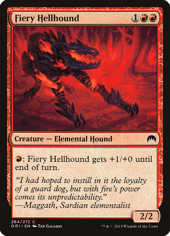 Fiery Hellhound [Magic Origins] | Nerdhalla Games