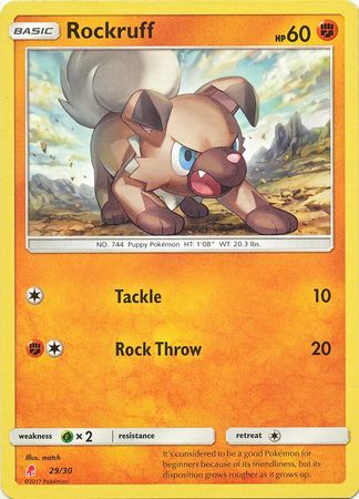 Rockruff (29/30) [Sun & Moon: Trainer Kit - Lycanroc] | Nerdhalla Games