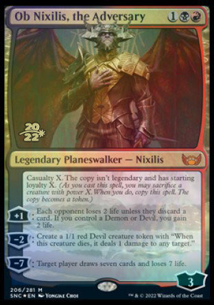 Ob Nixilis, the Adversary [Streets of New Capenna Prerelease Promos] | Nerdhalla Games