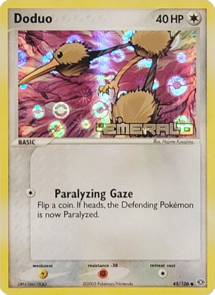 Doduo (45/106) (Stamped) [EX: Emerald] | Nerdhalla Games