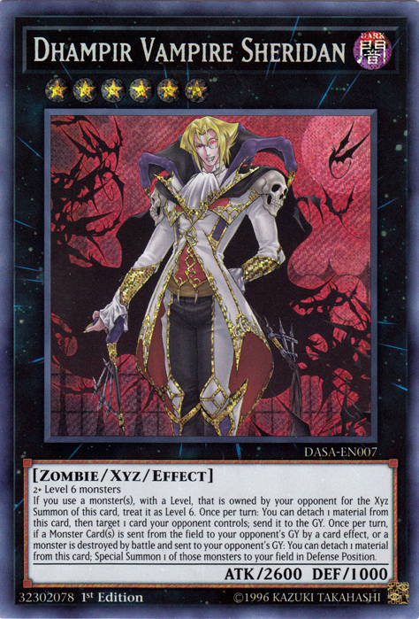 Dhampir Vampire Sheridan [DASA-EN007] Secret Rare | Nerdhalla Games