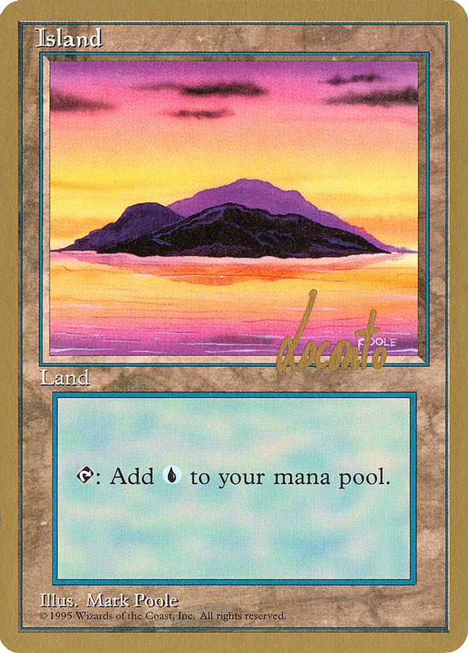 Island (ml368) (Michael Loconto) [Pro Tour Collector Set] | Nerdhalla Games