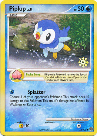 Piplup (72/100) [Countdown Calendar Promos] | Nerdhalla Games