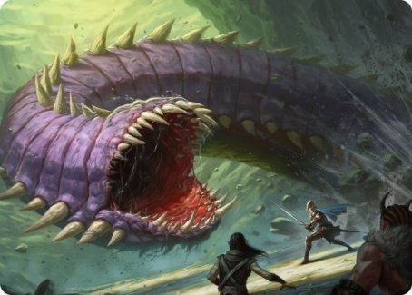 Purple Worm Art Card [Dungeons & Dragons: Adventures in the Forgotten Realms Art Series] | Nerdhalla Games