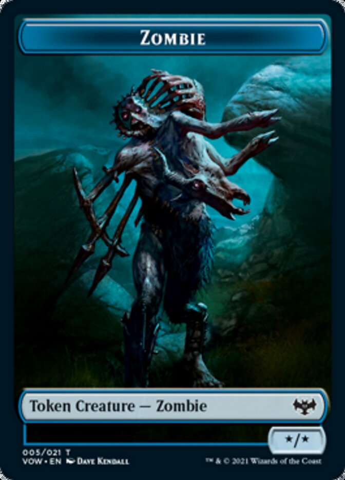 Zombie Token (005) [Innistrad: Crimson Vow Tokens] | Nerdhalla Games