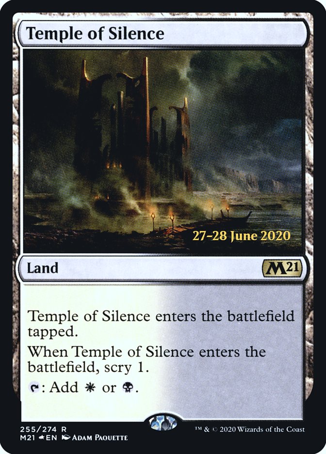 Temple of Silence  [Core Set 2021 Prerelease Promos] | Nerdhalla Games