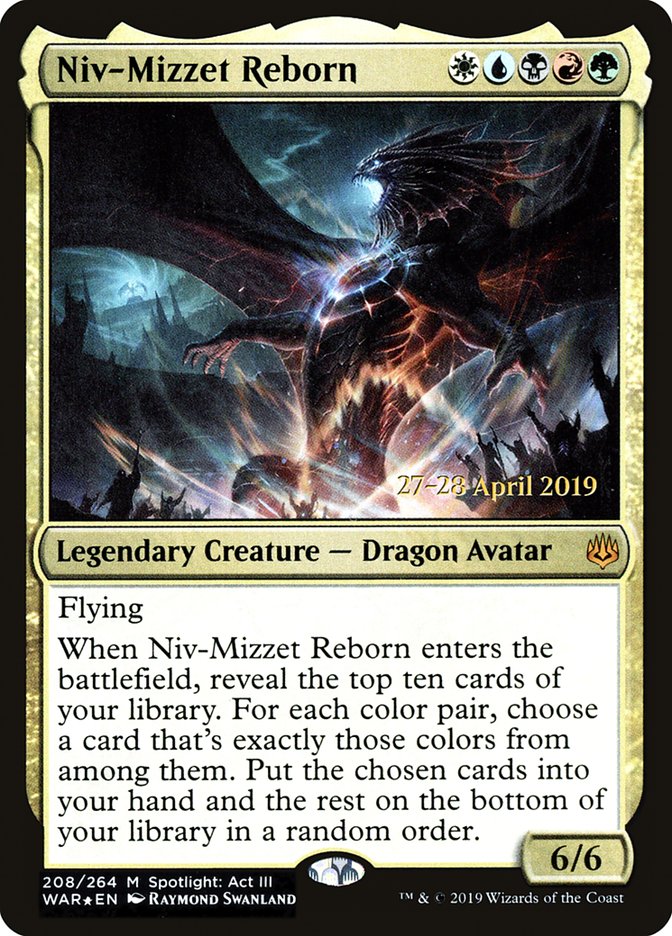 Niv-Mizzet Reborn  [War of the Spark Prerelease Promos] | Nerdhalla Games