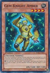 Gem-Knight Amber [HA06-EN033] Super Rare | Nerdhalla Games