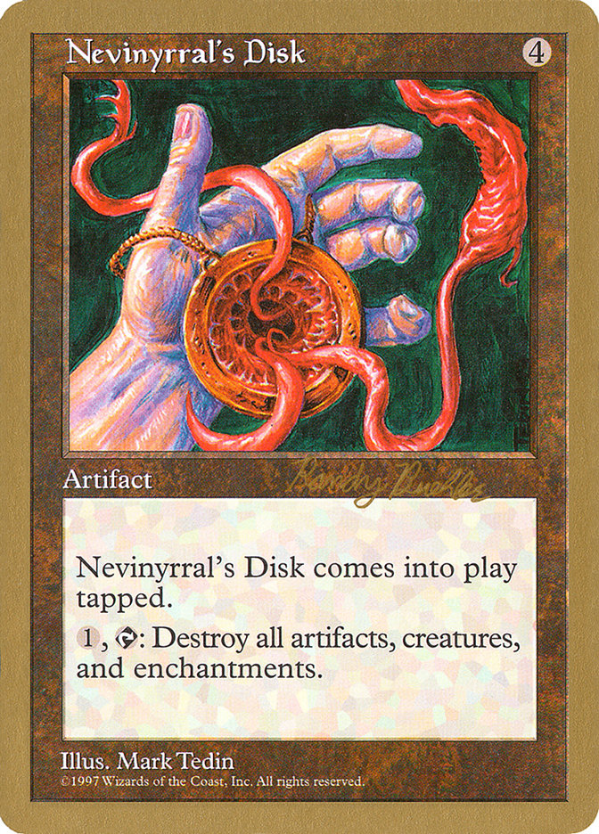 Nevinyrral's Disk (Randy Buehler) [World Championship Decks 1998] | Nerdhalla Games