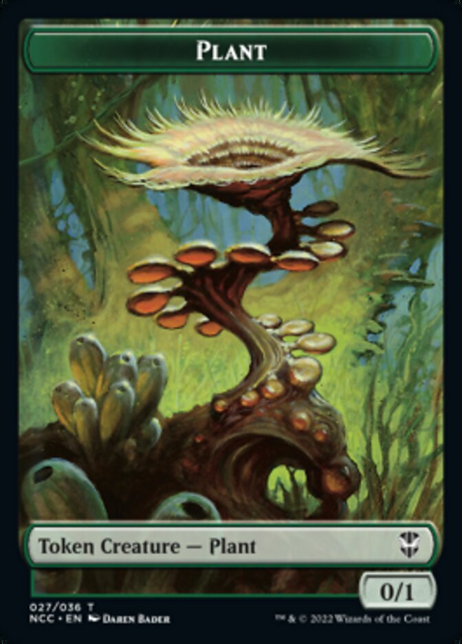 Plant // Citizen Double-sided Token [Streets of New Capenna Commander Tokens] | Nerdhalla Games