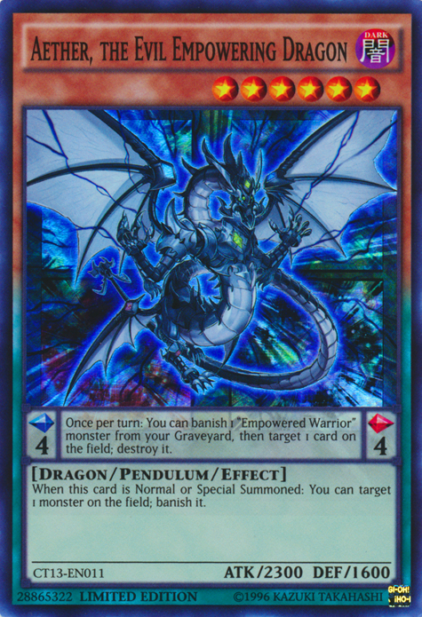 Aether, the Evil Empowering Dragon [CT13-EN011] Super Rare | Nerdhalla Games