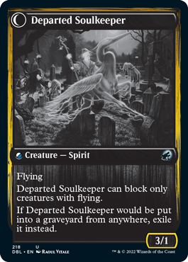 Devoted Grafkeeper // Departed Soulkeeper [Innistrad: Double Feature] | Nerdhalla Games