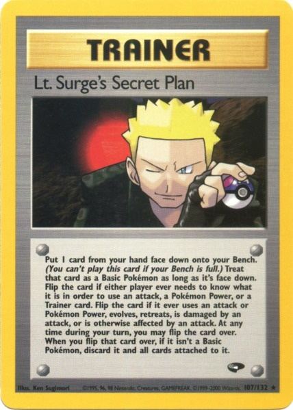 Lt. Surge's Secret Plan (107/132) [Gym Challenge Unlimited] | Nerdhalla Games