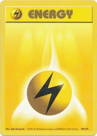 Lightning Energy (100/102) [Base Set Unlimited] | Nerdhalla Games