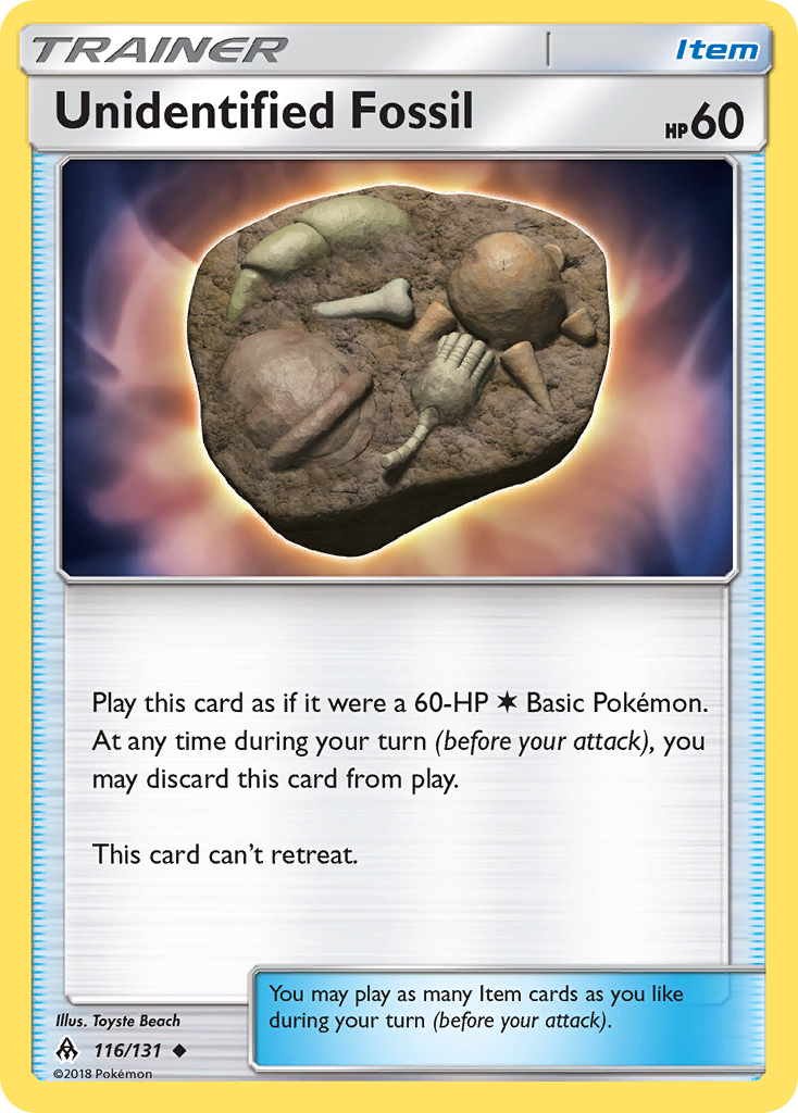 Unidentified Fossil (116/131) [Sun & Moon: Forbidden Light] | Nerdhalla Games