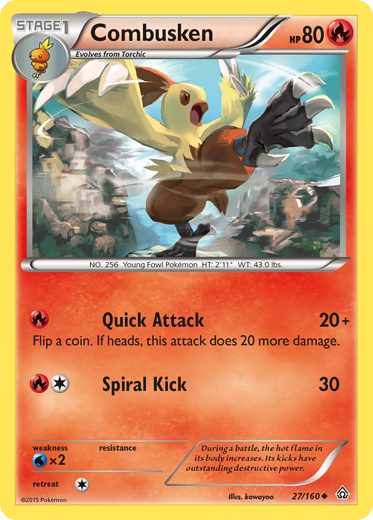 Combusken (27/160) [XY: Primal Clash] | Nerdhalla Games