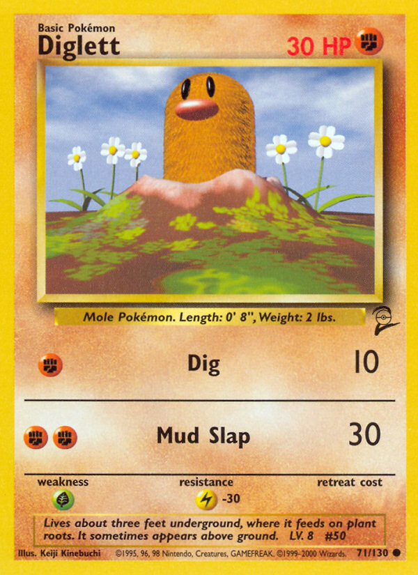 Diglett (71/130) [Base Set 2] | Nerdhalla Games