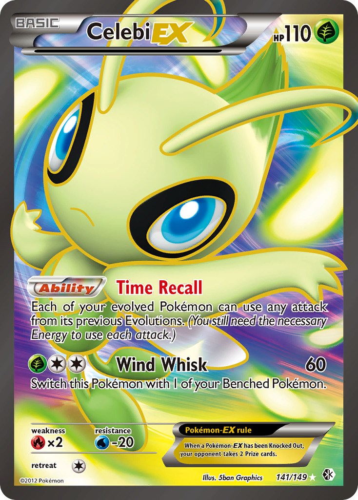 Celebi EX (141/149) [Black & White: Boundaries Crossed] | Nerdhalla Games