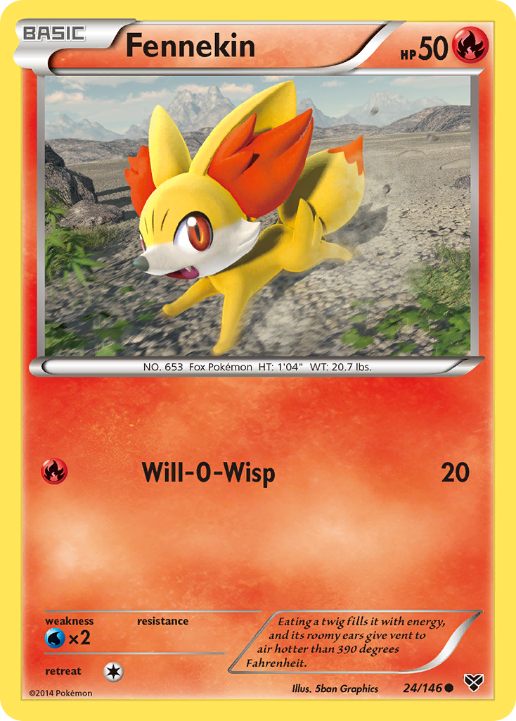 Fennekin (24/146) [XY: Base Set] | Nerdhalla Games