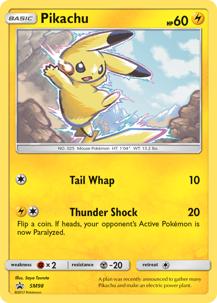 Pikachu (SM98) [Sun & Moon: Black Star Promos] | Nerdhalla Games