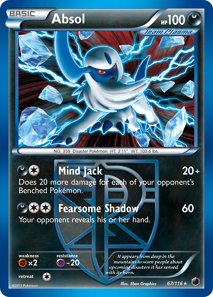 Absol (67/116) [Black & White: Plasma Freeze] | Nerdhalla Games