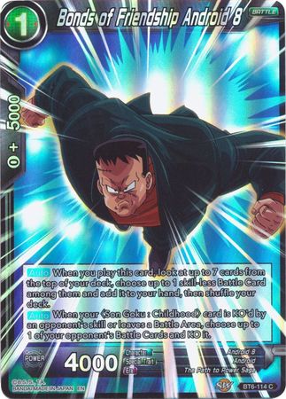 Bonds of Friendship Android 8 (Reprint) (BT6-114) [Battle Evolution Booster] | Nerdhalla Games