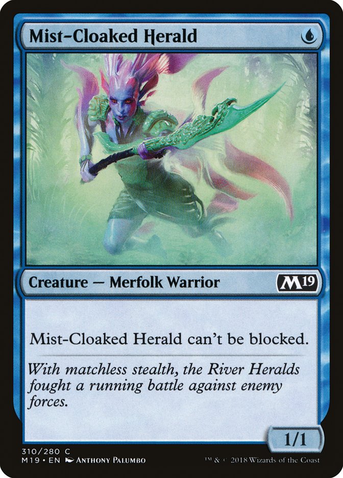 Mist-Cloaked Herald [Core Set 2019] | Nerdhalla Games