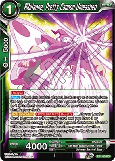 Ribrianne, Pretty Cannon Unleashed (EB1-033) [Battle Evolution Booster] | Nerdhalla Games