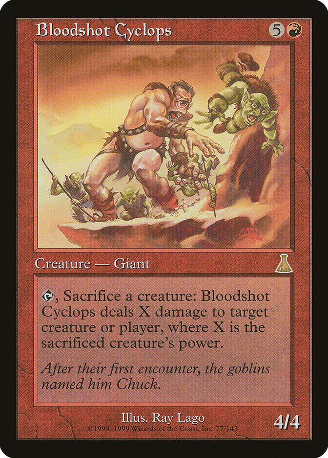 Bloodshot Cyclops [Urza's Destiny] | Nerdhalla Games