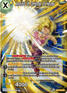 Android 18, Defender of Heroes (BT14-093) [Cross Spirits] | Nerdhalla Games