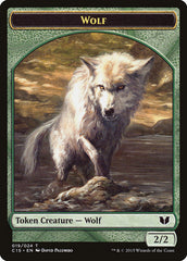 Wolf // Zombie Double-Sided Token [Commander 2015 Tokens] | Nerdhalla Games