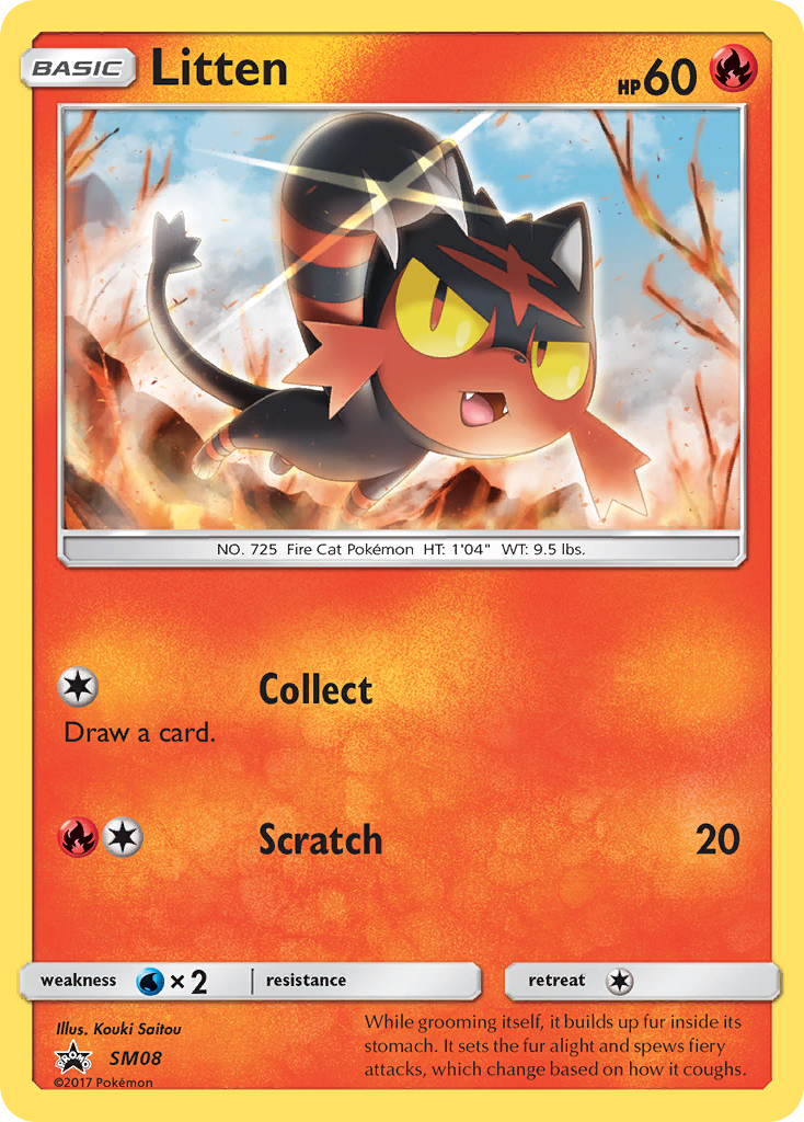 Litten (SM08) [Sun & Moon: Black Star Promos] | Nerdhalla Games