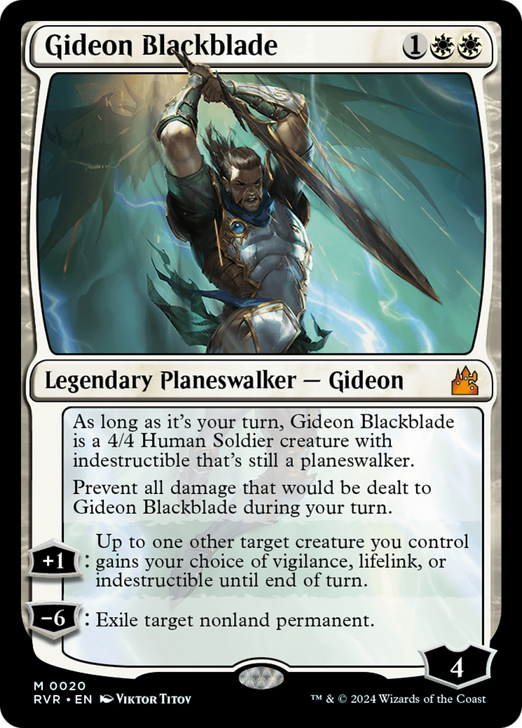 Gideon Blackblade [Ravnica Remastered] | Nerdhalla Games