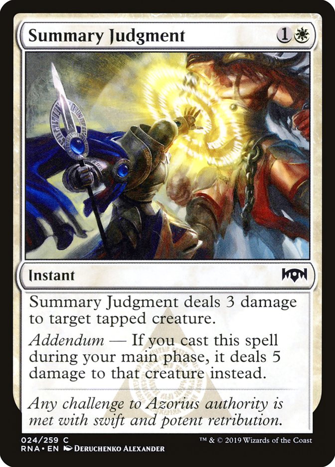 Summary Judgment [Ravnica Allegiance] | Nerdhalla Games