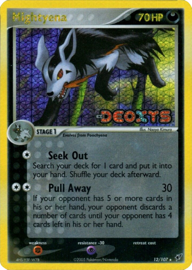 Mightyena (12/107) (Stamped) [EX: Deoxys] | Nerdhalla Games