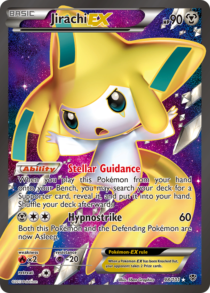 Jirachi EX (98/101) [Black & White: Plasma Blast] | Nerdhalla Games